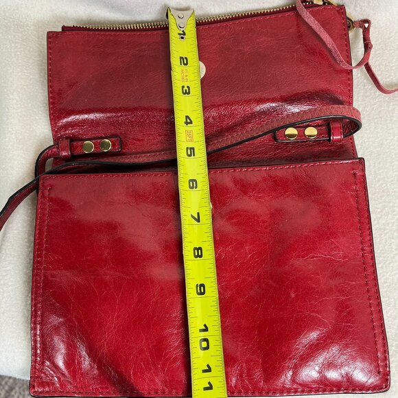Rebecca Minkoff Red Grained Leather Adjustable Size Strap Crossbody Bag - Picture 13 of 15
